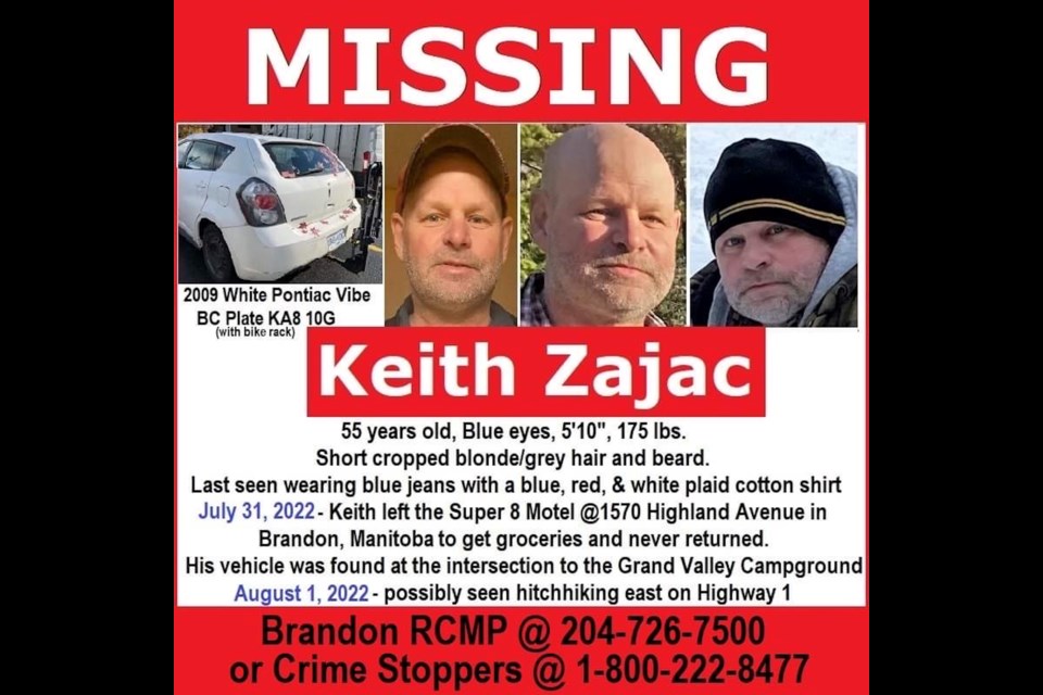 Missing poster for Keith Zajac.