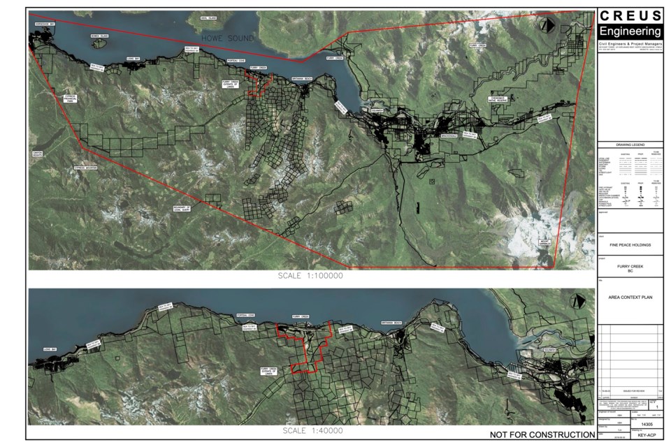 Map of the proposed Furry Creek development.