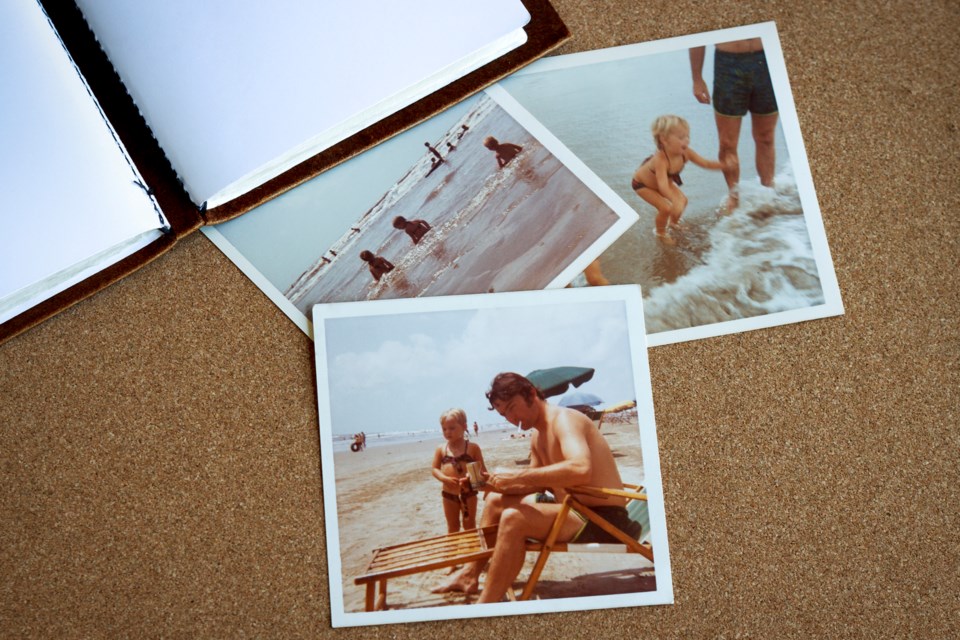 Old photo album and photographs from the early 1970s 