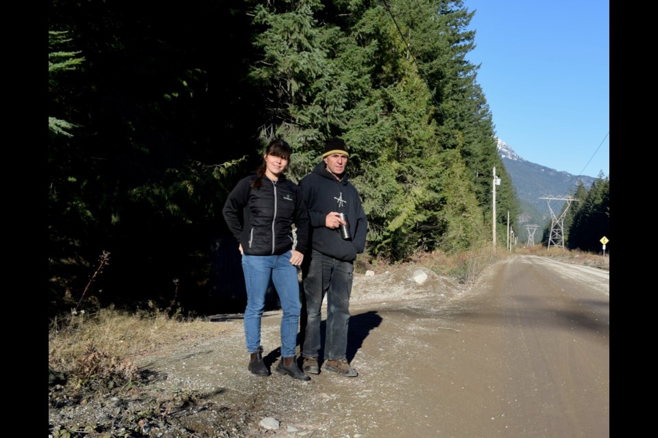 Rebecca and Peter Spitzer, on Paradise Valley Road. 