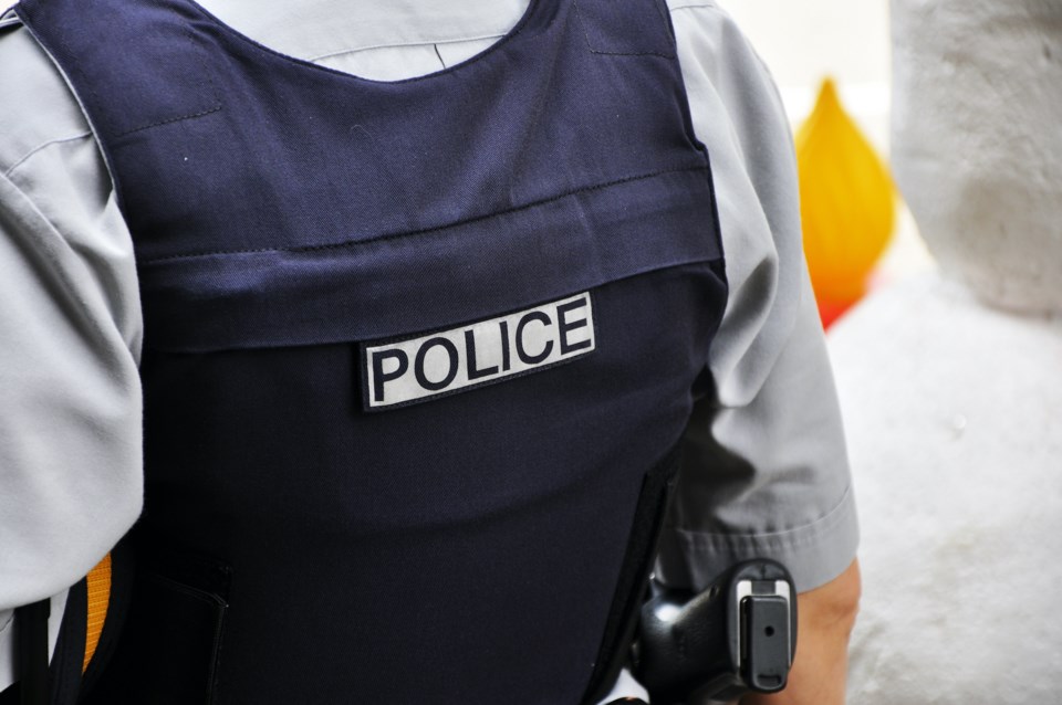 Rear view of Royal Canadian Mounted Police officer.GettyImages-141707017