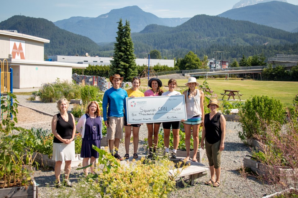 Squamish Community Foundation with grant for Squamish CAN.
