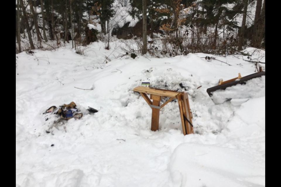 Smoke Bluffs Play Park Little Library was torched Monday, Jan. 10. 