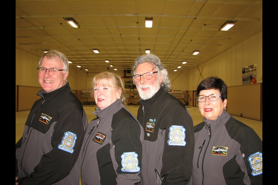 Don Dorosh (left) shown here with his mixed masters team of Brenda Sims, Paul Marlatt, and Eileen Walsh, has missed the 2020-21 Howe Sound Curling Club season.