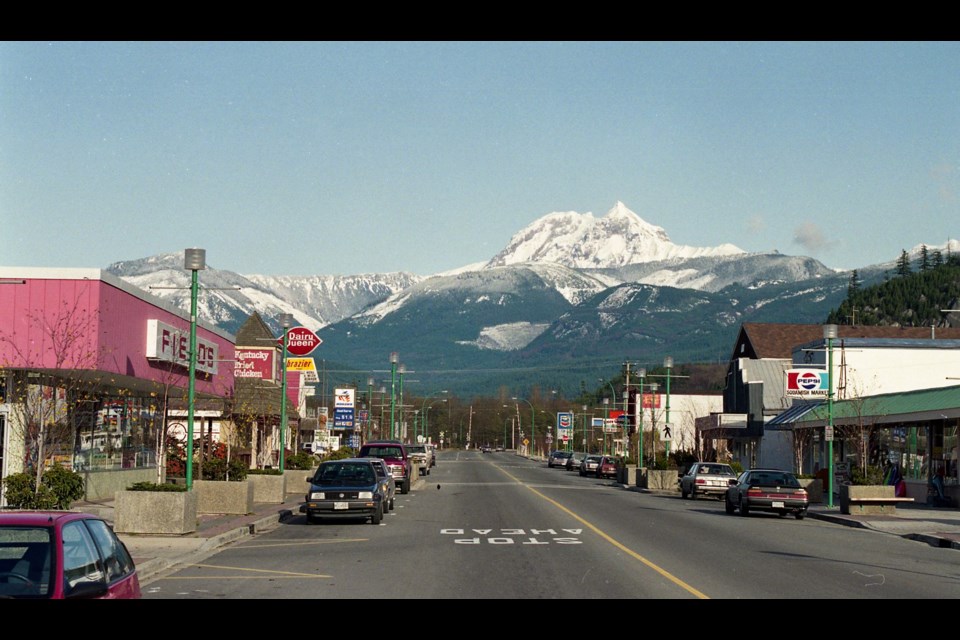 Squamish's Cleveland Avenue in 1992.