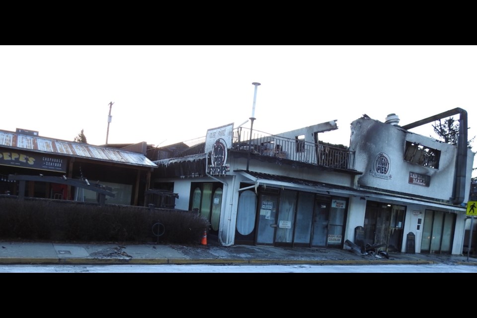 The aftermath of the Family Day fire as seen early Feb. 22.           