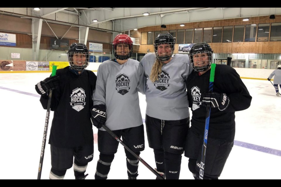 Participants in the Squamish Women's Hockey Academy. 