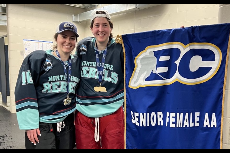 Squamish's Nicole Pederson and Karmen Mooney play for the Rebels. 