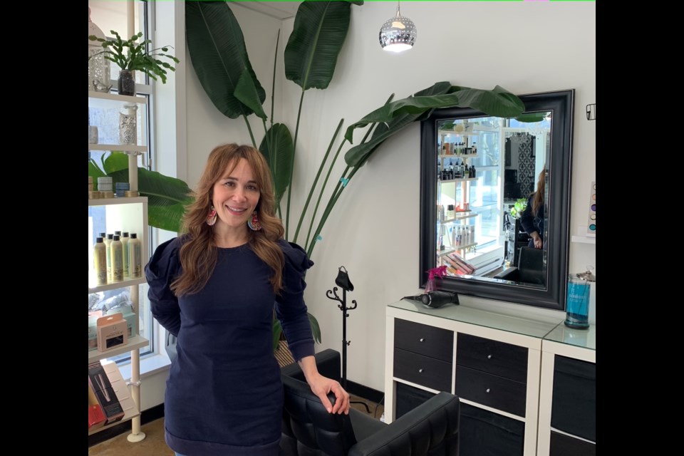 Local stylist Stella Lambrou at Emily's Hair Designs.