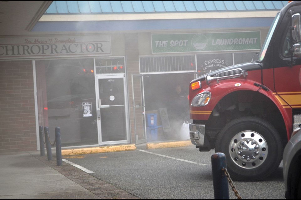 A small fire filled The Spot with smoke on Thursday morning. 