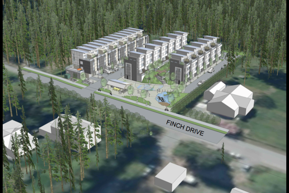 The 25-unit townhouse Loggers East development passed third reading after a quiet public hearing on June 21. 