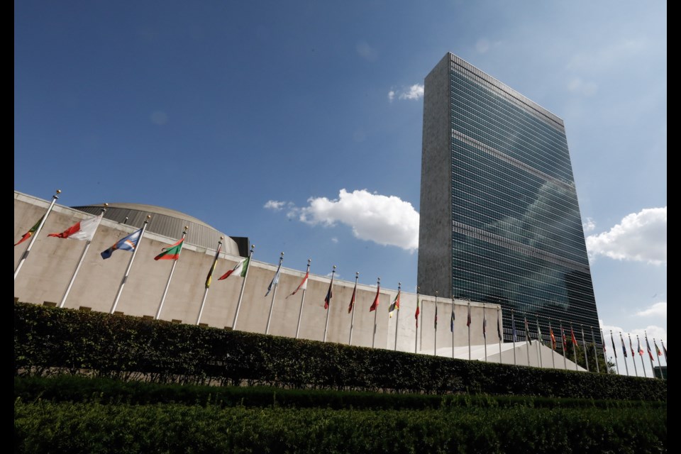 United Nations headquarters.