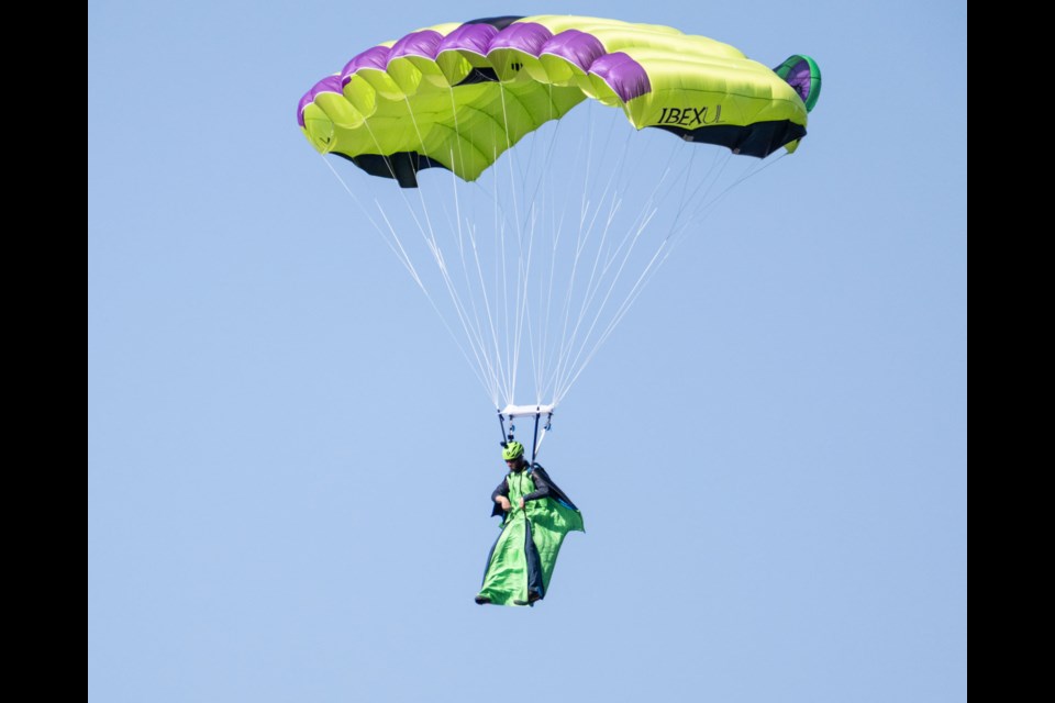 Squamish was the warmest place in Canada today at 19 C, according to Squamish meteorologist Jason Ross. Some took advantage of the day by launching off the Stawamus Chief. 