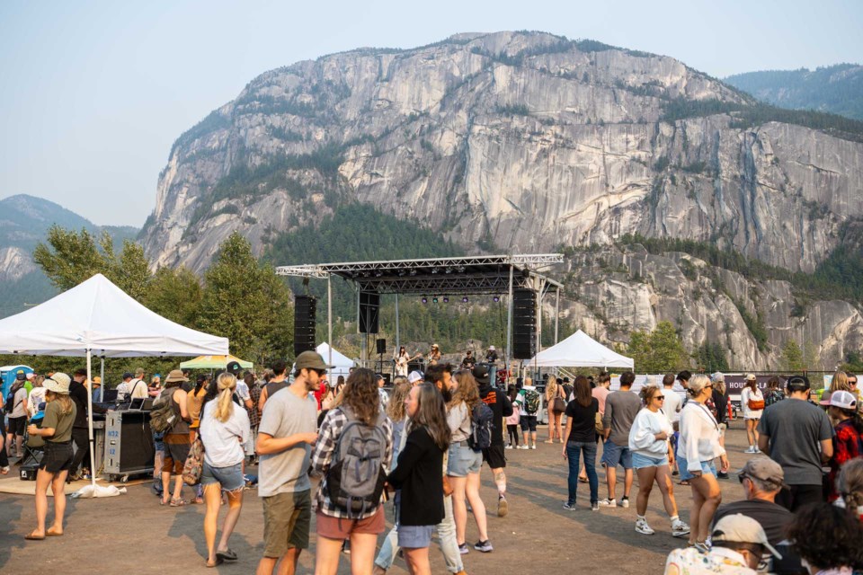 The Aug. 19 event, hosted by Matthews West and the Squamish Art's Festival, drew a sizeable crowd. 