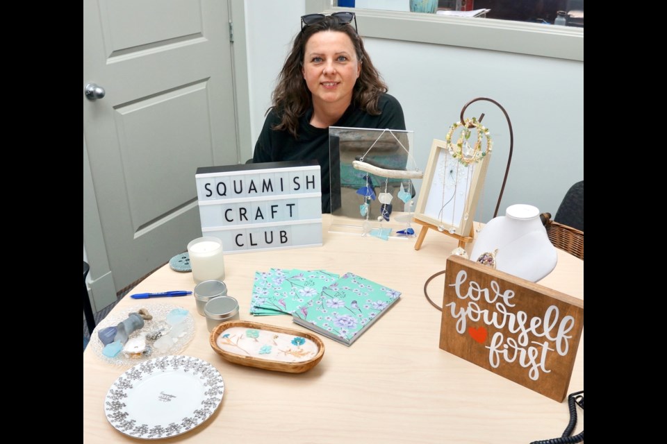 Angela Woods with some of her 鶹Craft creations.                               