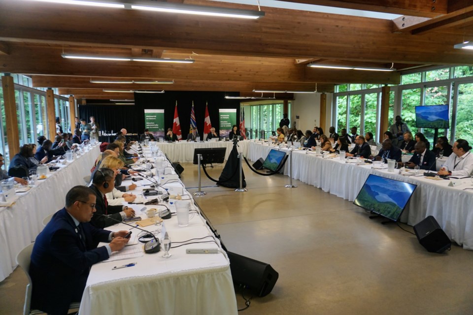                                International delegates gathered in Squamish on Wednesday, Aug. 23 for a Ministerial on Nature.