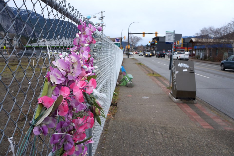 The property owner, Chevron, has replaced the fence where the crash happened, saving the memorial.