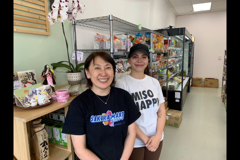 Masami Ishida and daughter Alanis Mackay at their new store on Second Avenue on Friday.