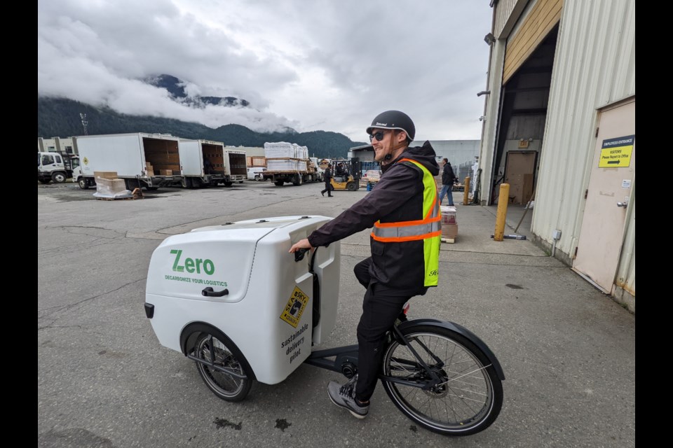 Zero Logistics launches e-bike deliveries in the downtown and Industrial Park areas of Squamish.