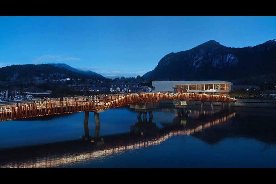 Rendering of the soon to be built footbridge. 