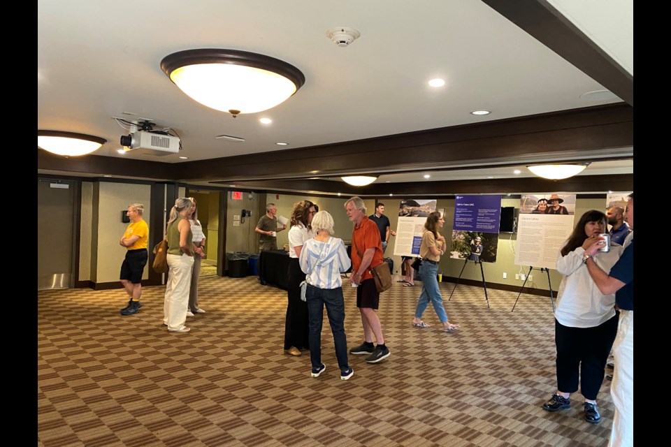 The WLNG public information session was held on July 2 at the Executives Suites Hotel & Resort.