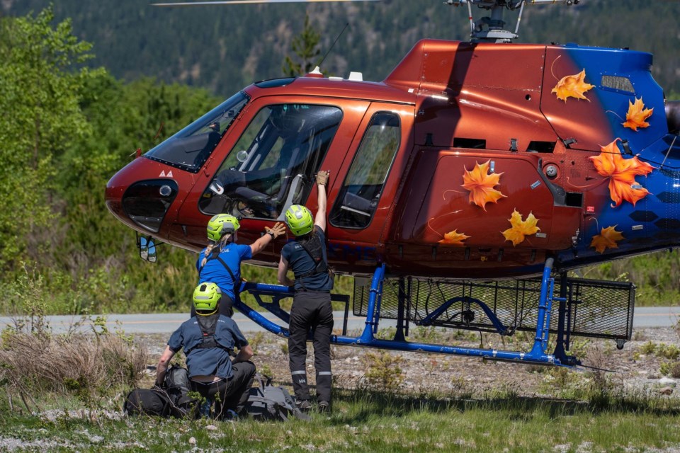 Squamish Search and Rescue conducted one of its annual heli training days on Saturday.  The training was put to good use with multiple calls for assistance shortly after the training was completed.