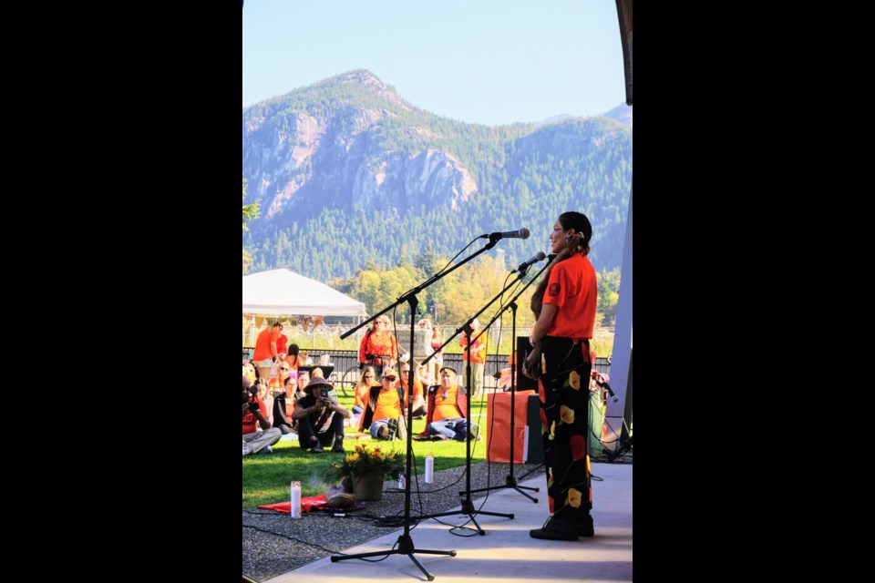 Hundreds gathered at the National Day for Truth and Reconciliation event in Squamish in September 2022.                               
