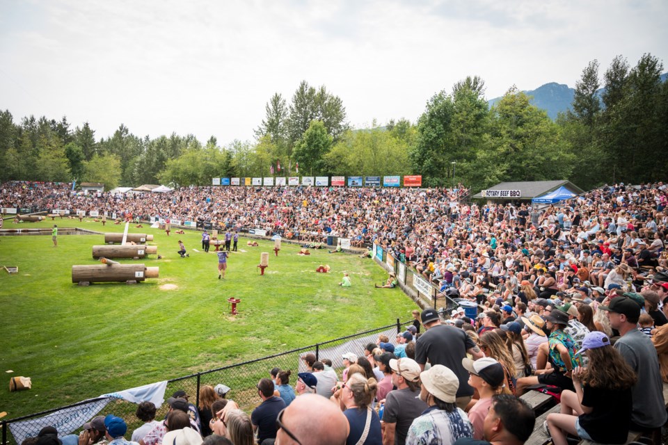 Some of the action from the sold out World Class Open Loggers Sports Show on Sunday, Aug. 6.
