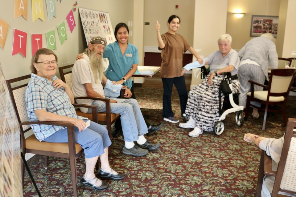 Folks at Squamish’s Shannon Falls Retirement Residence (and their guests) recently  enjoyed a Tonic and Tattoo Day.
