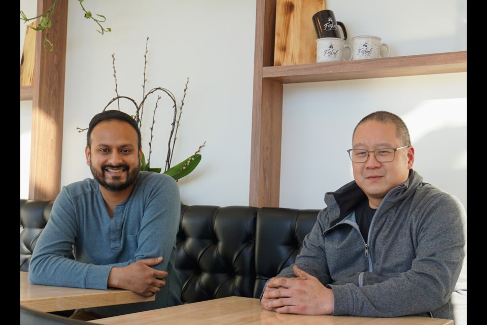 Jason Gnanaprakasam (left) and chef James Wong.                            