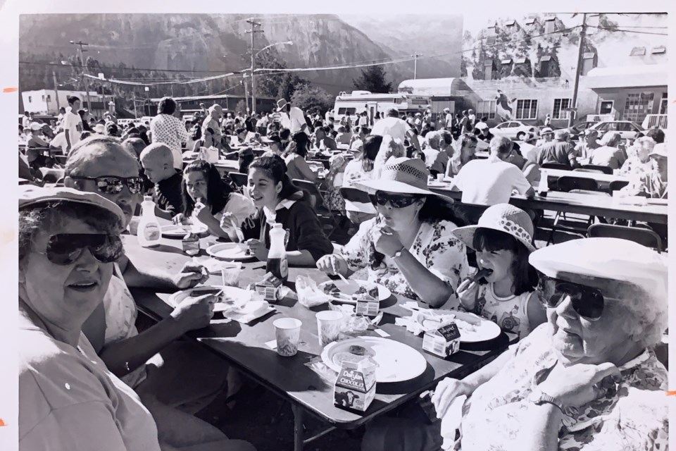 Pancake breakfast, Squamish Days, circa the 1990s.  The festival returns for the 66th year this Aug. 3rd to Aug. 6th.