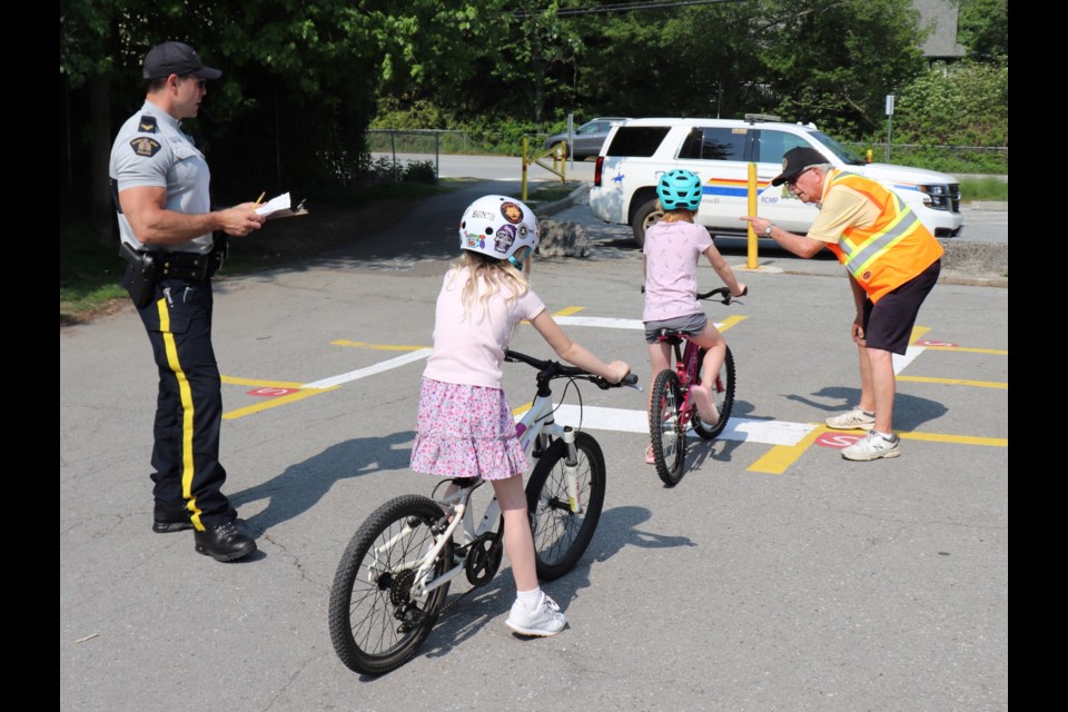 Earlier this May, the annual Rotary Club of Squamish/RCMP Bike Safety Rodeo took to school grounds around Squamish. 
