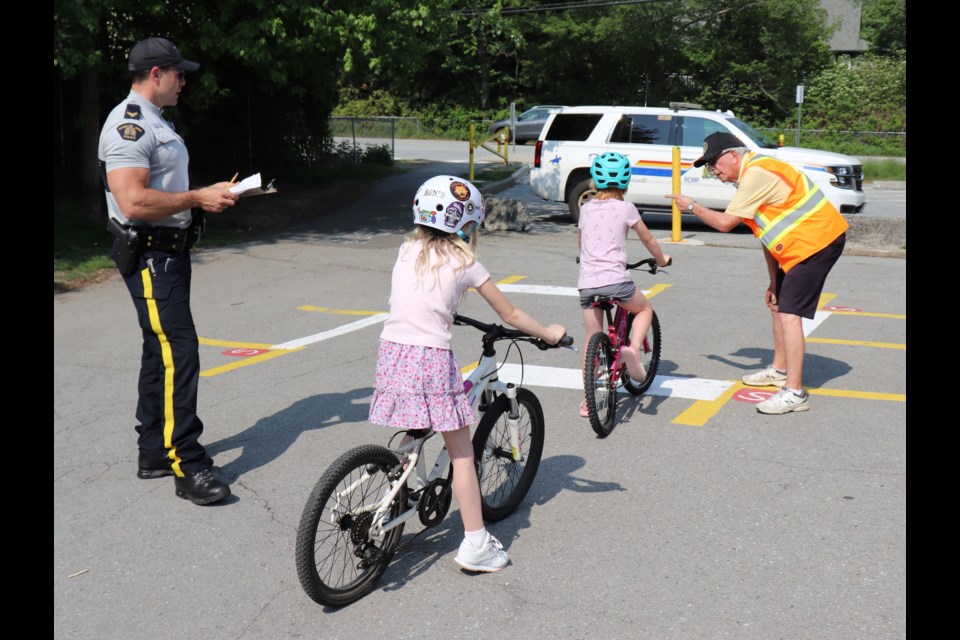 Earlier this May, the annual Rotary Club of Squamish/RCMP Bike Safety Rodeo took to school grounds around Squamish. 
