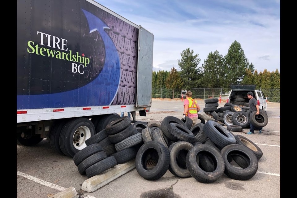 Tire Stewardship BC is hosting an event on April 20 in Whistler from 9 a.m. to 1 p.m. at Nesters Waste Depot, 8010 Nesters Rd. Three collection events are also to be held on May 6, 8, and 12 at the Devine Transfer Station, 9575 Pemberton Portage Rd., five kilometres south of D'Arcy.