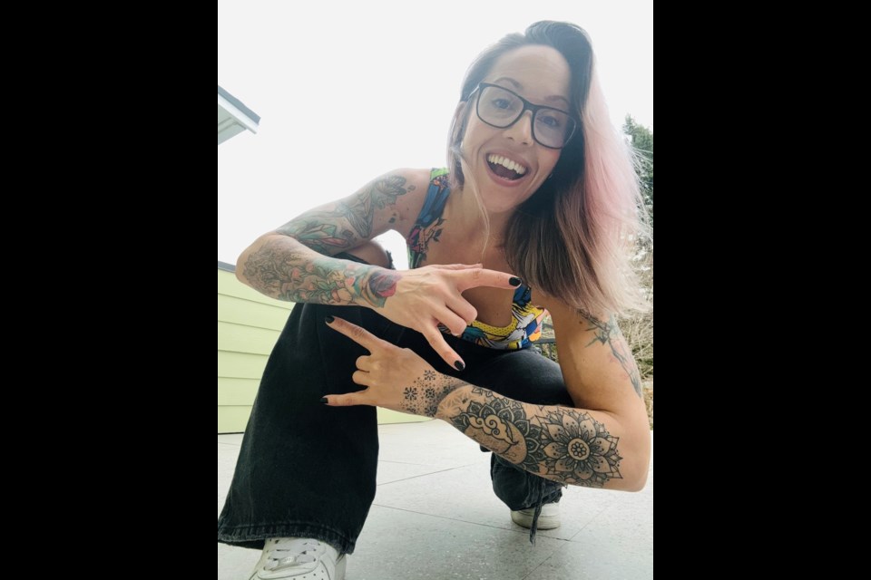 Squamish's Sabrina Sarvas is passionate about her 16 or so tattoos and hopes to share that passion by making it onto the cover of Inked magazine. 