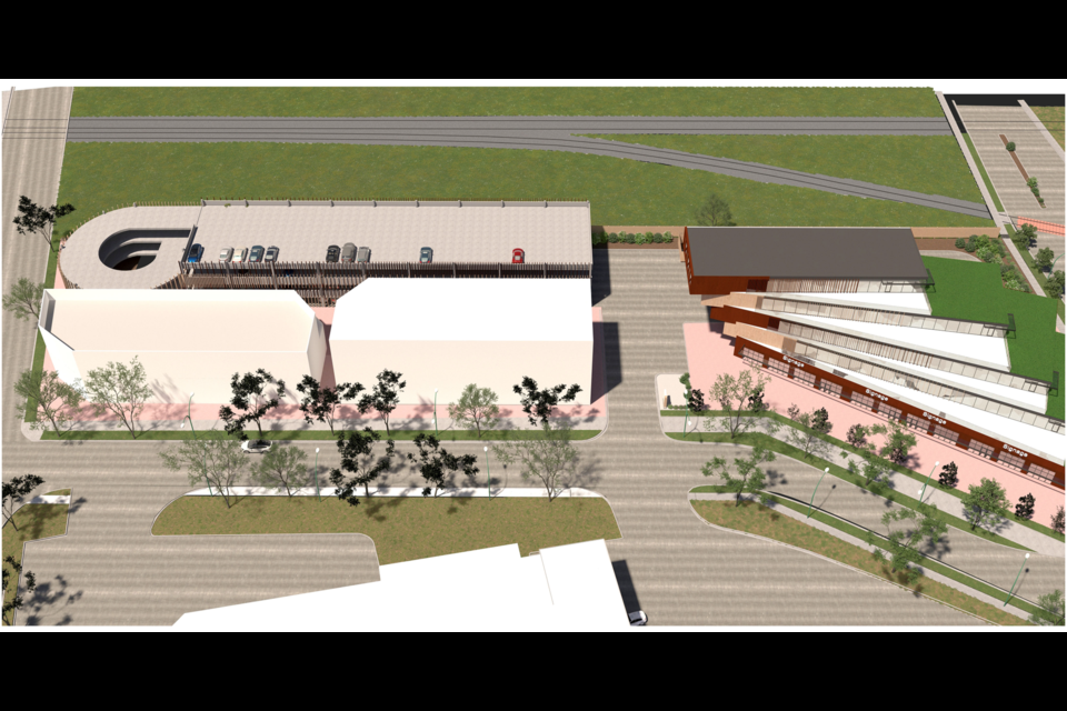 A rendering of what is proposed for Lot A.