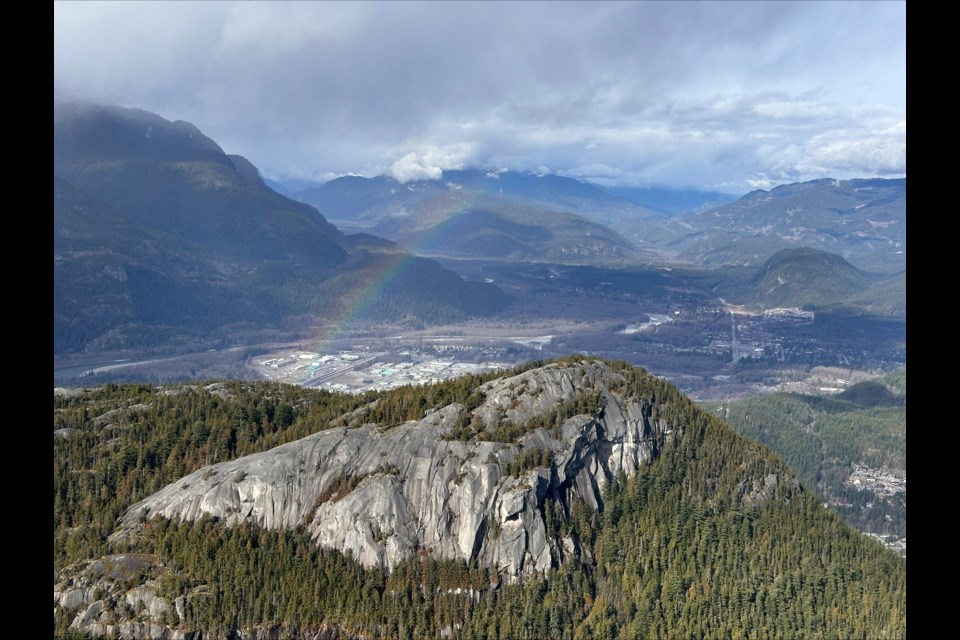 Squamish Chief reader Lee Dufty sent in this amazing photo he took on Feb. 23. 
"Squamish, the pot of gold at the end of the rainbow," Duffy said. Indeed!