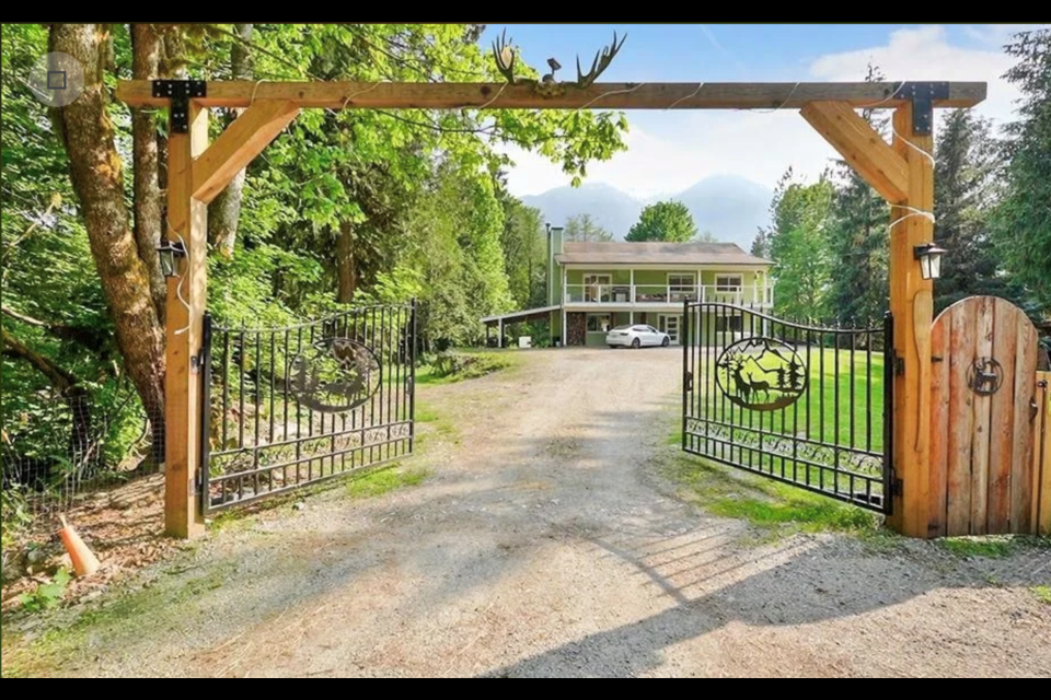 The 7.2-acre property at 14605 Squamish Valley Rd. in Brackendale is rather unique for Squamish.