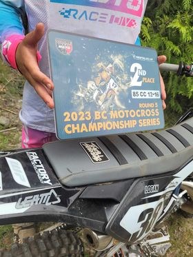 Logan Lawrence came second overall at the 2023 Future West Moto Outdoor Series Round 5 in Pemberton at the Green River Motocross track on June 24. 
