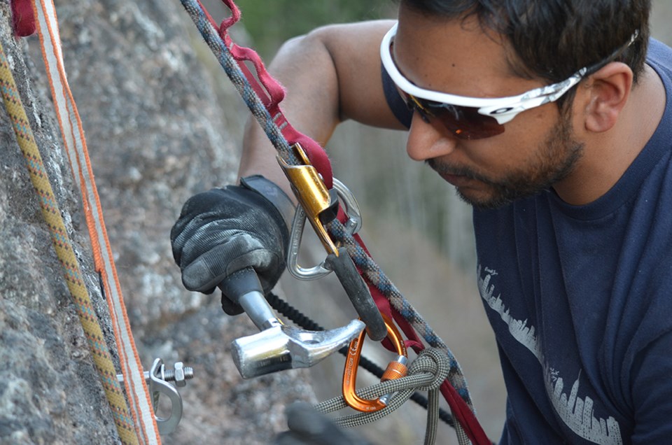 Kushwant Bussawah climbing 2