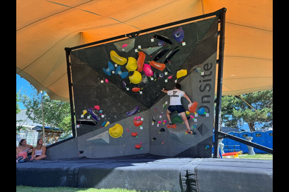The Hive Dyno Comp was held at Pavilion Park on Saturday, Aug. 23 as part of the Arc'teryx Academy Climb weekend. 