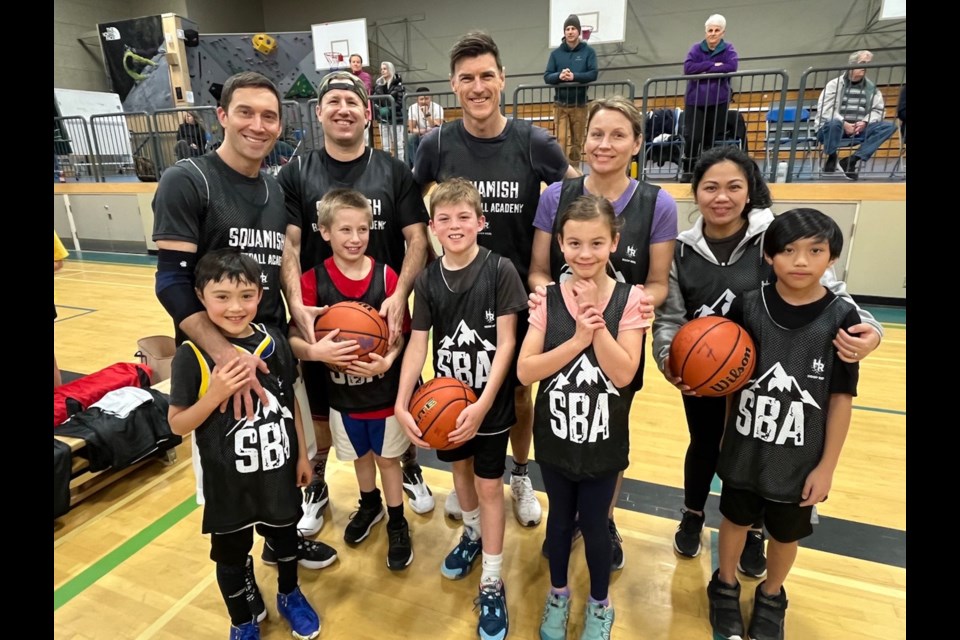 Hoop Reel Squamish Basketball Academy raised $8,000 during its annual Hoops 4 Hampers fundraiser, which included a parent versus child game. (The kids won.)