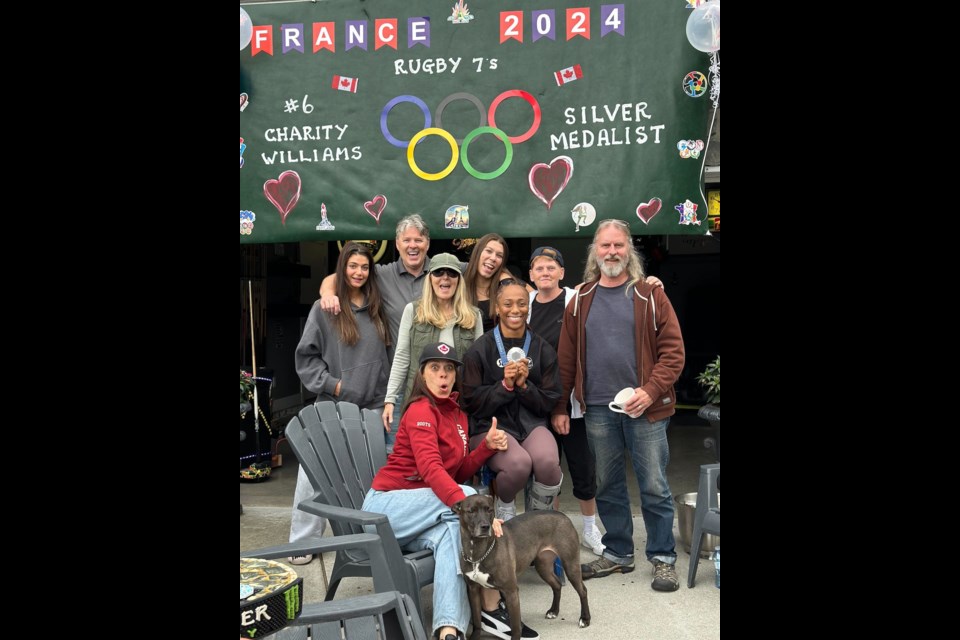 Charity Williams in Squamish with family on Monday.