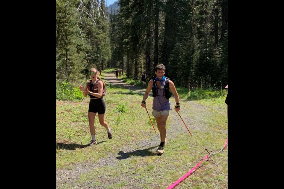 Scott Maguire during his 120-mile race. 
