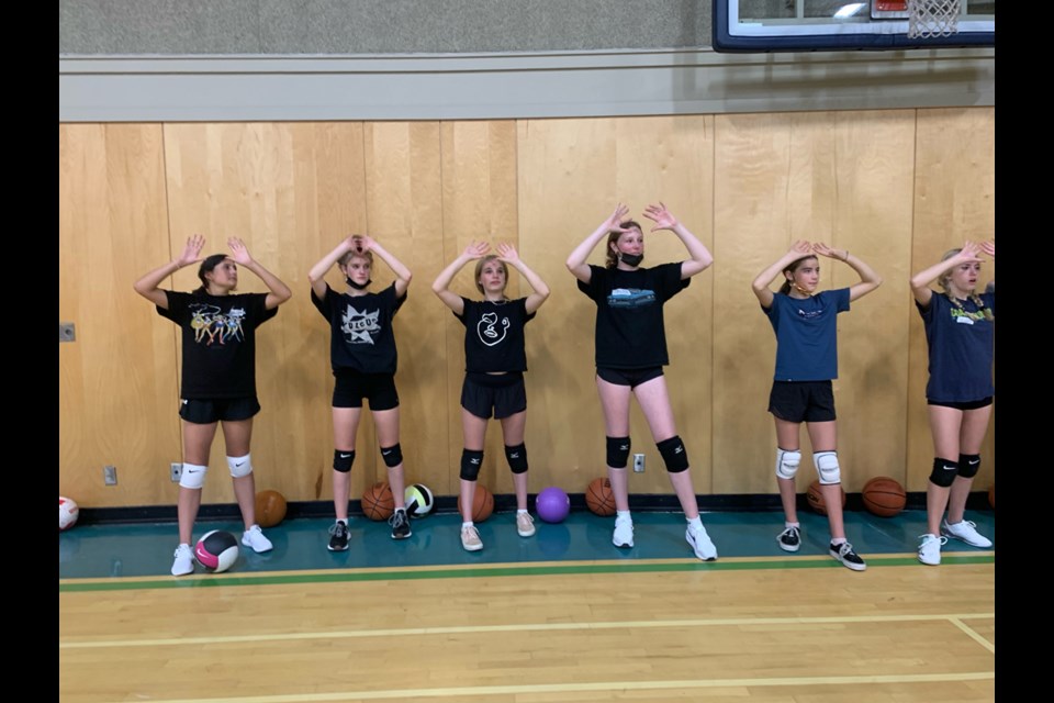 The new Squamish Volleyball Club hits the court. 