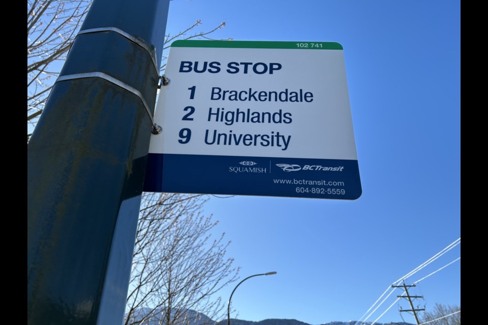 The bus stop on Buckley Avenue now says simply, "University" rather than "Quest University," as it had previously.