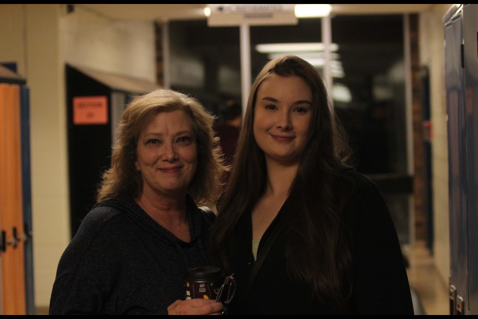 Jackie Bottomley, left, from the class of 1986, and her daughter, Jessica Thompson, from the class of 2014. JACK FARRELL/St. Albert Gazette