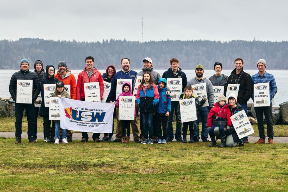 Telus employees are taking part in practice pickets across the country, fighting for fair wages and job protection, as Telus has halted negotiations. 