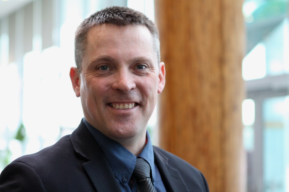 Nate Horner, MLA for Drumheller-Stettler, poses for a picture inside of the Edmonton Federal Building on Thursday, Feb. 6, 2020. CLAIRE THEOBALD/Photo