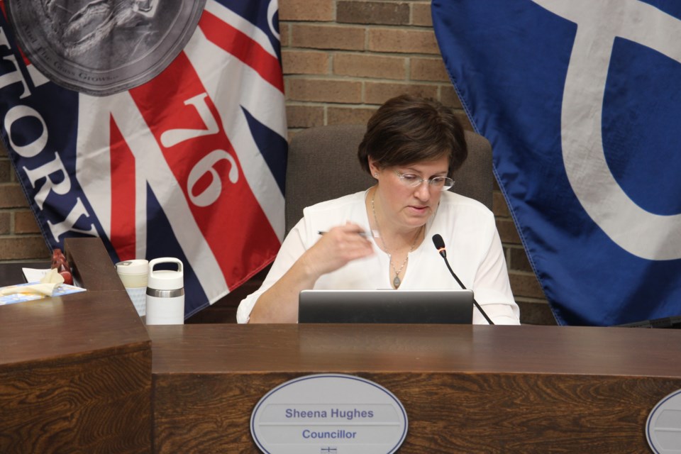 Coun. Sheena Hughes speaks during the June 3 council meeting.